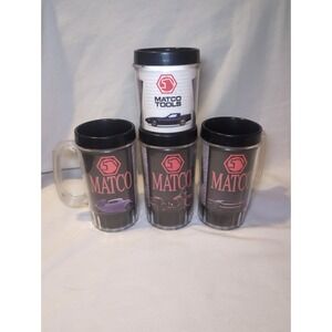 4x Vintage Matco Tools Cups Mugs Pinup Girls